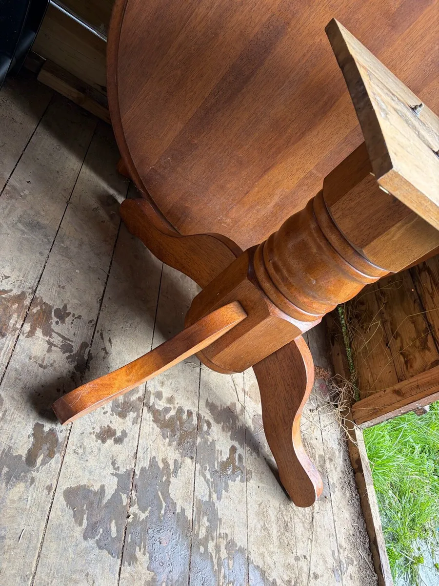 solid wooden kitchen table - Image 4