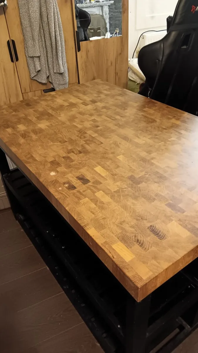 Ikea Solid Wood Block Table - Image 4