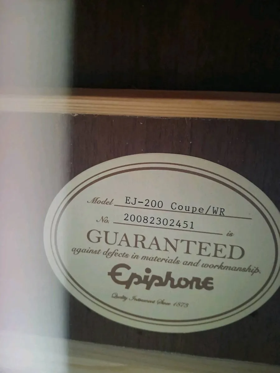 Epiphone EJ 200 Coupe Semi Acoustic - Image 3