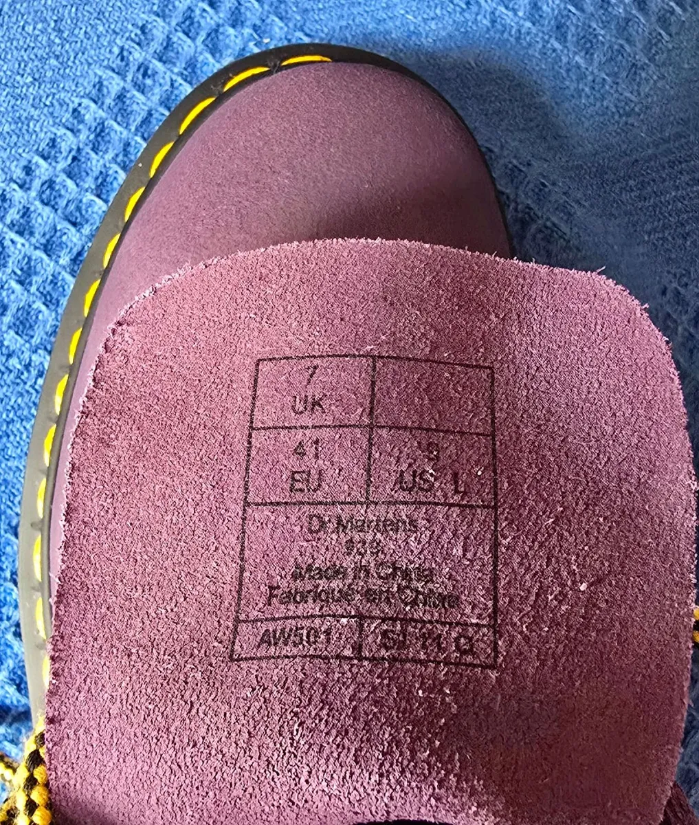 Dr Martens 939 Boots Size 7 - Purple - Image 3