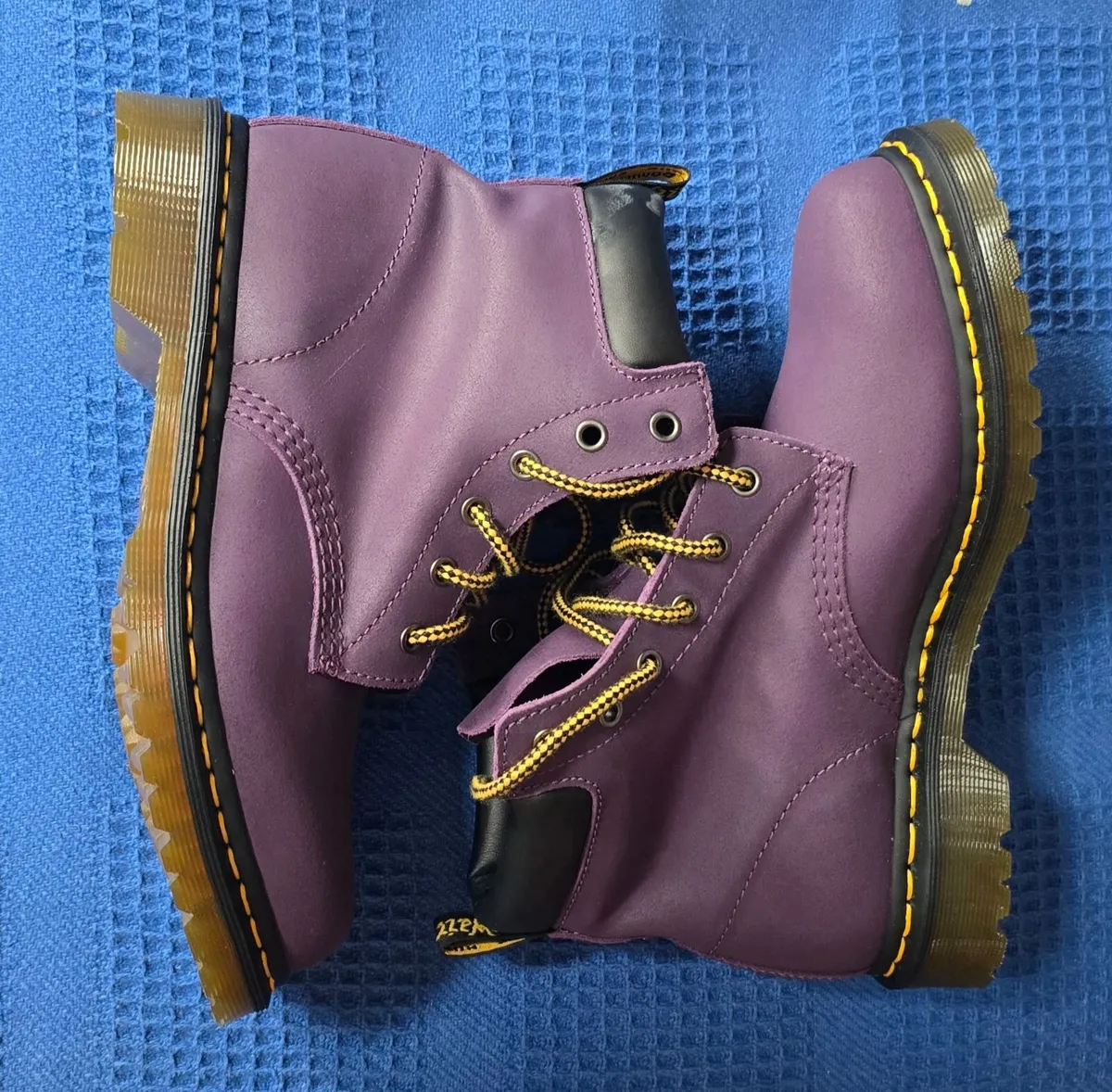 Dr Martens 939 Boots Size 7 - Purple - Image 1