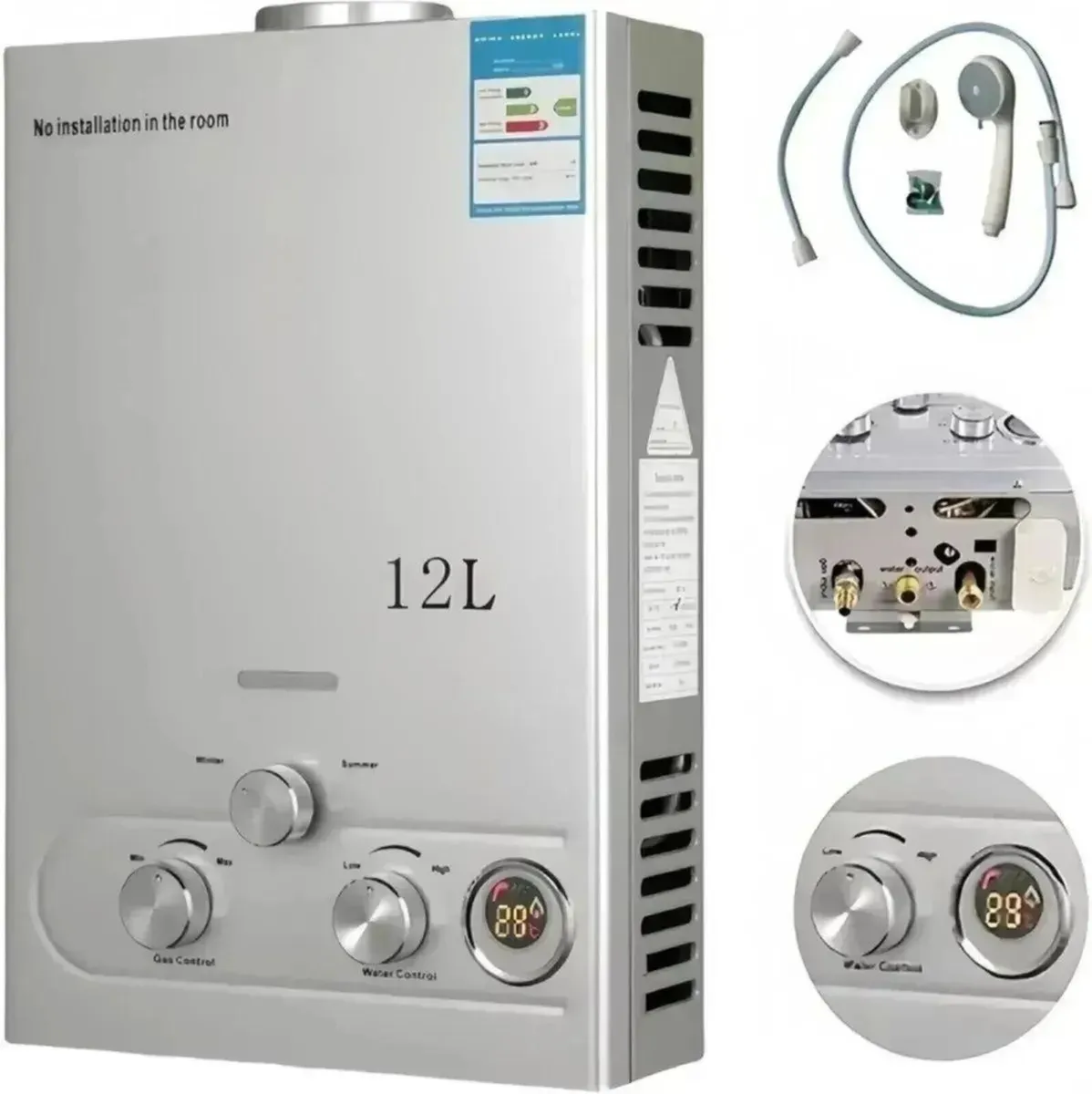 12L Gas Water Heater Mobile Home Instant Heat - Image 3