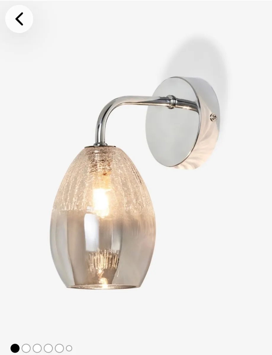 Pair of Next smoke grey wall lights  brand new in - Image 1