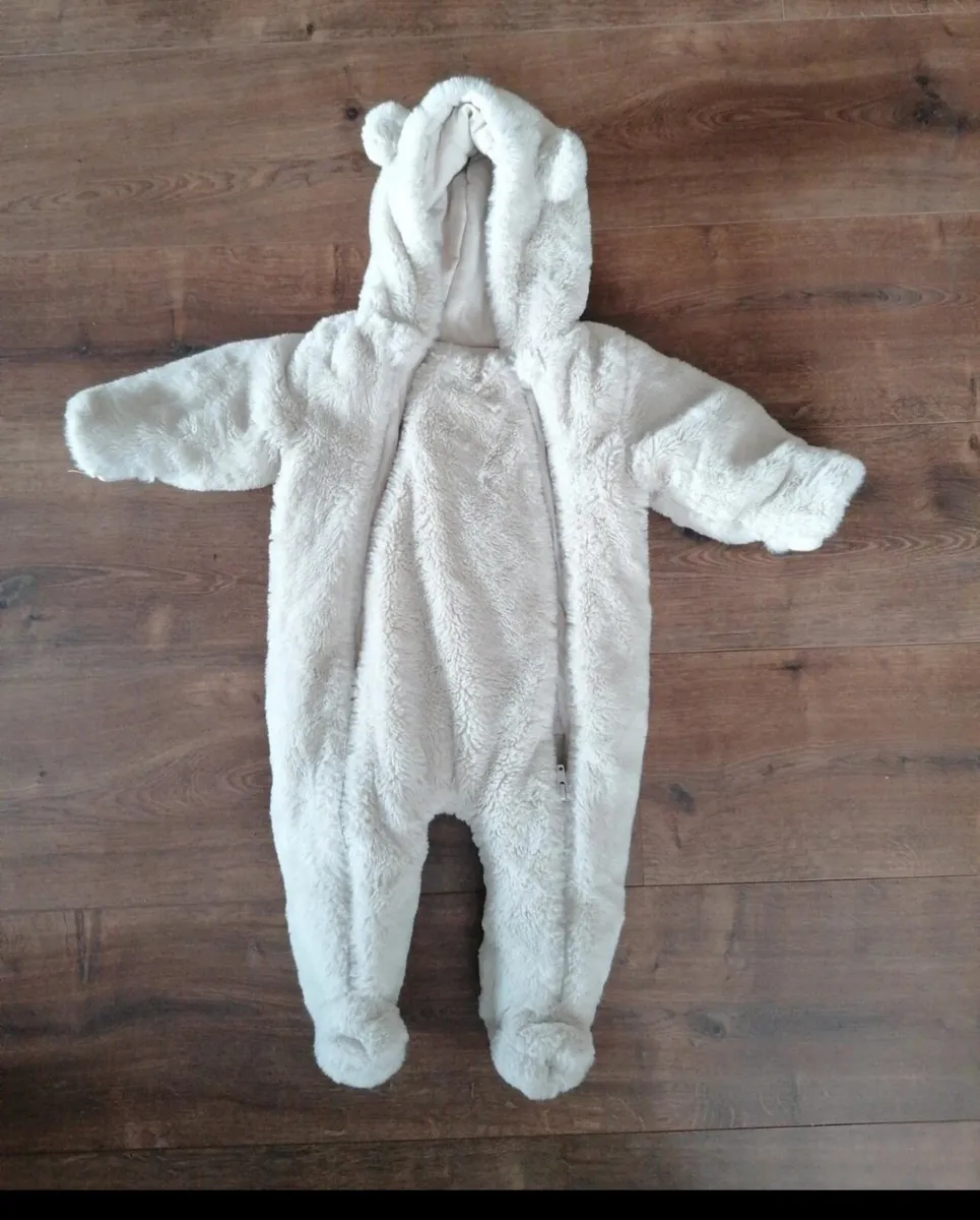 Mamas & Papas Fraux Fur Pramsuit - Image 1