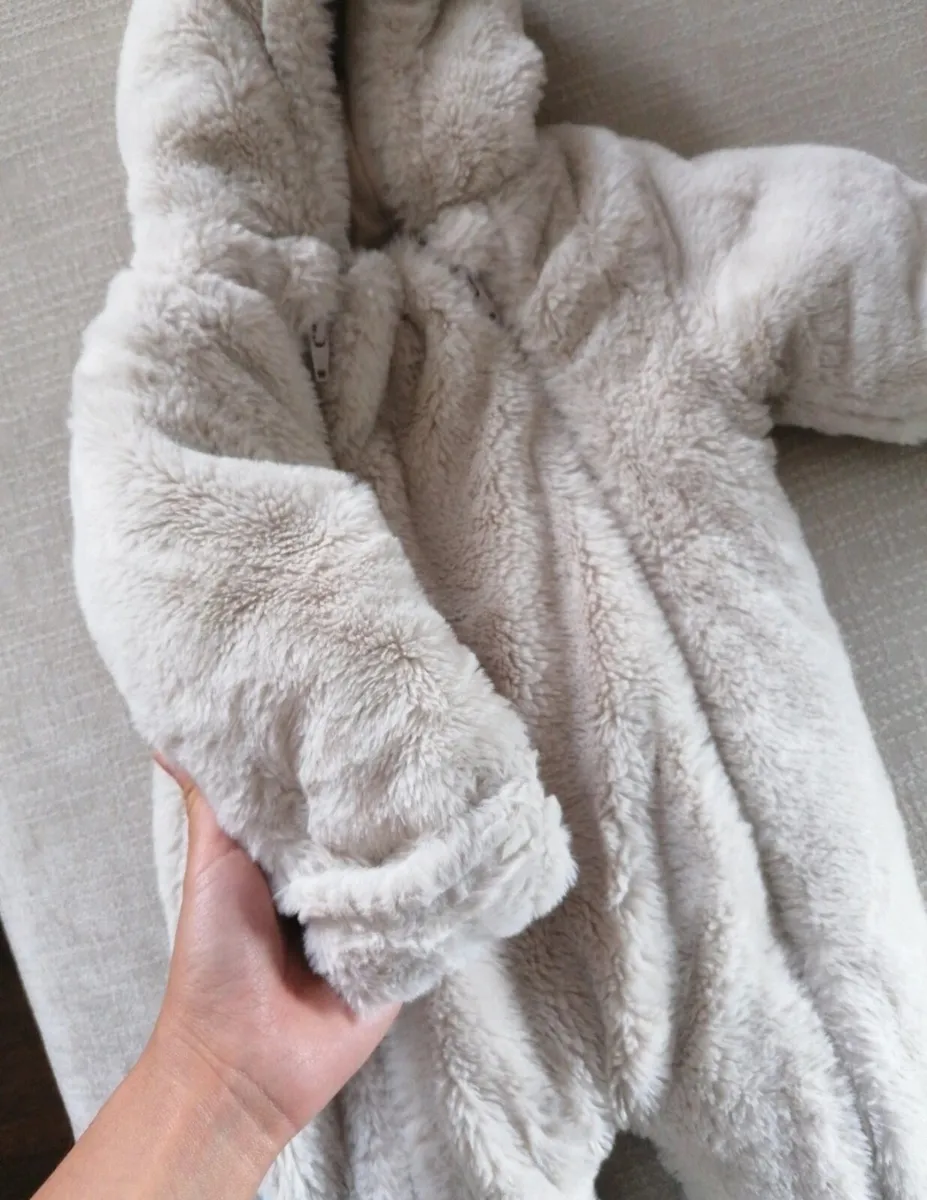 Mamas & Papas Fraux Fur Pramsuit - Image 4
