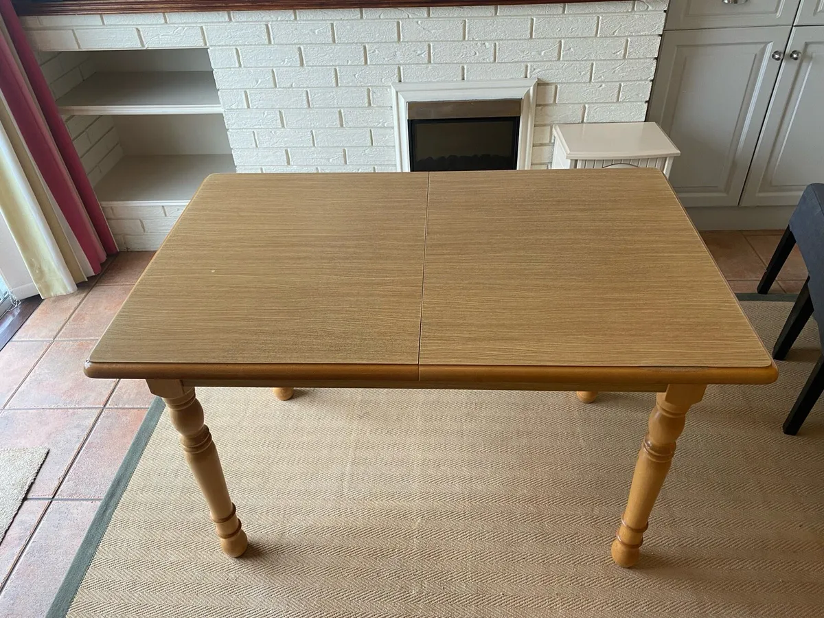 Extendable Kitchen Table & 4 Upholstered Chairs - Image 4