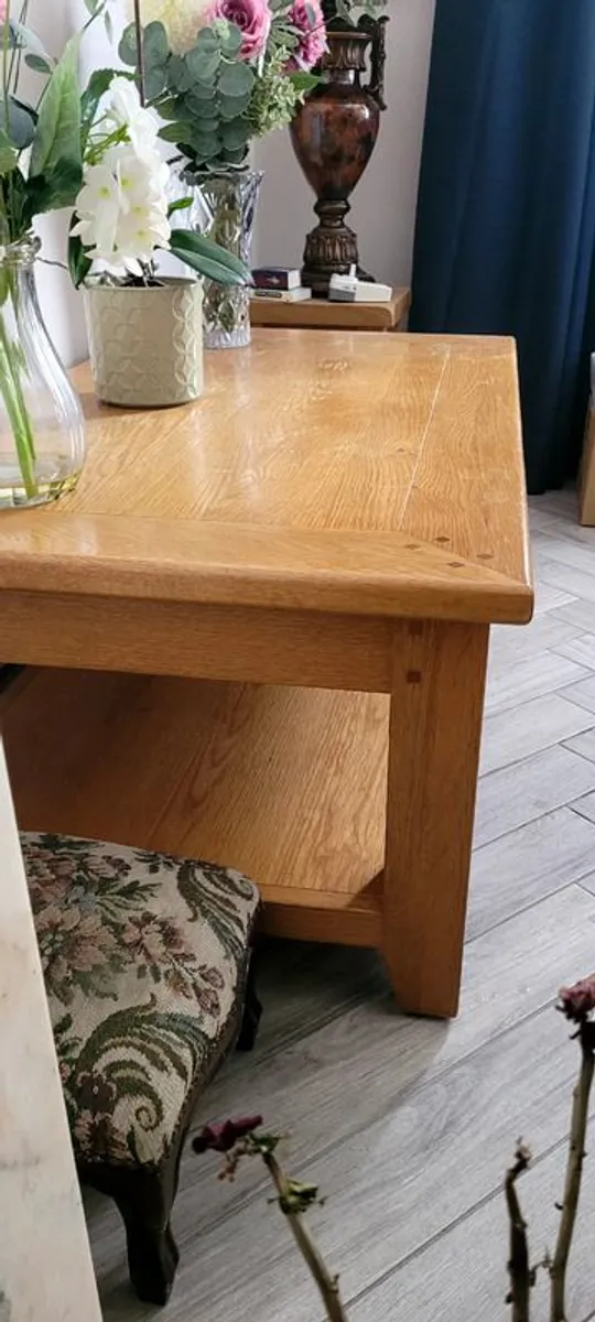 Solid Oak Coffee Table - Image 4