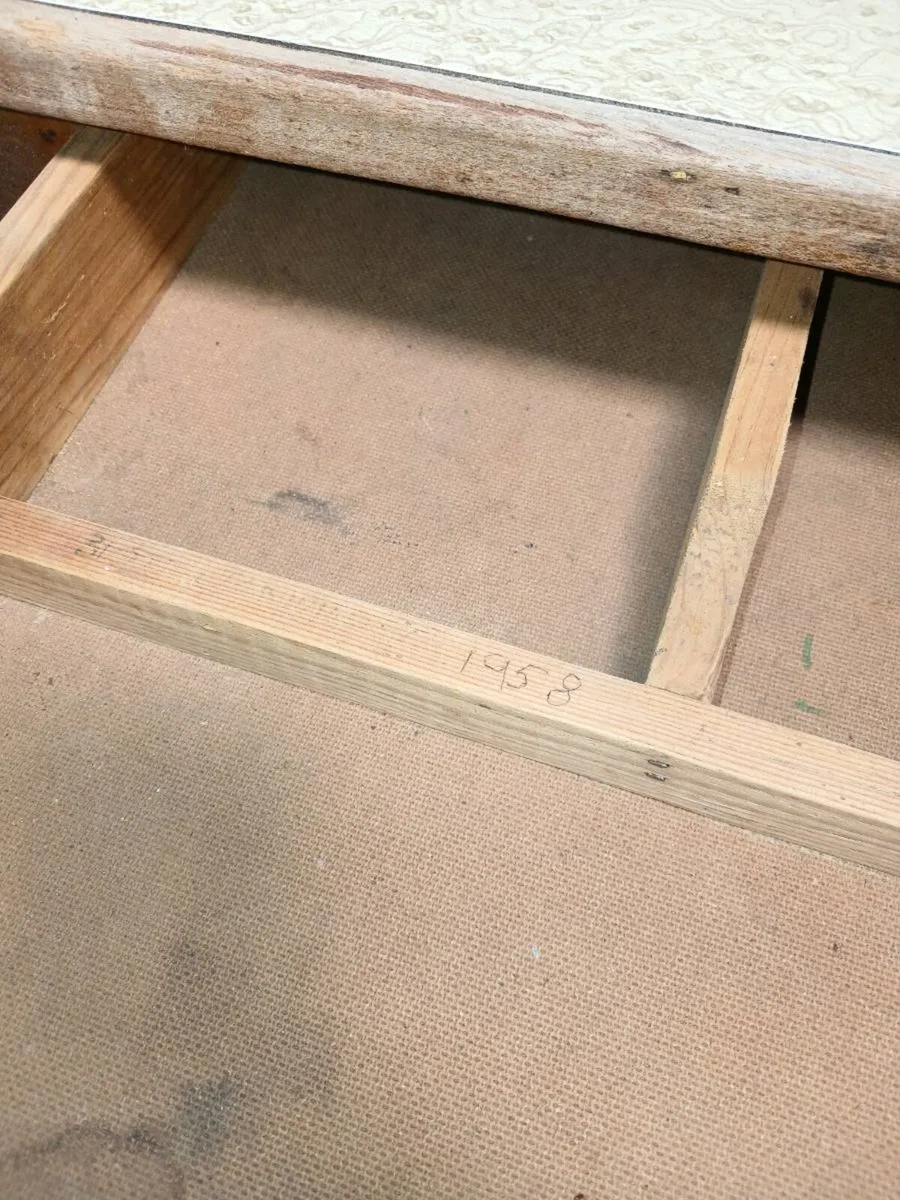 Mid-Century Wooden Kitchen Table with Formica Top - Image 4