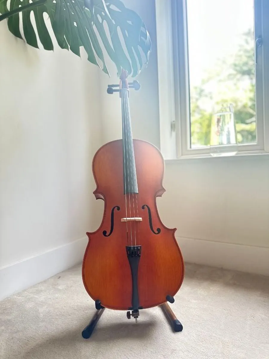 1/2 Size Cello / Excellent Tone / Bow & Soft Case - Image 1