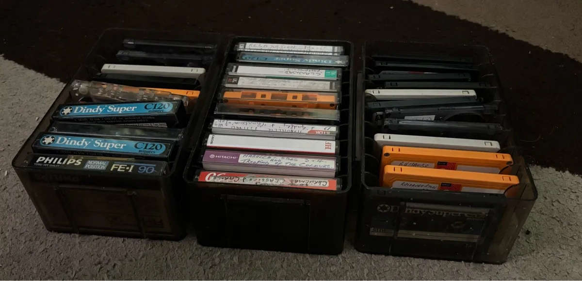 32 audio recording tapes & storage boxes - Image 2
