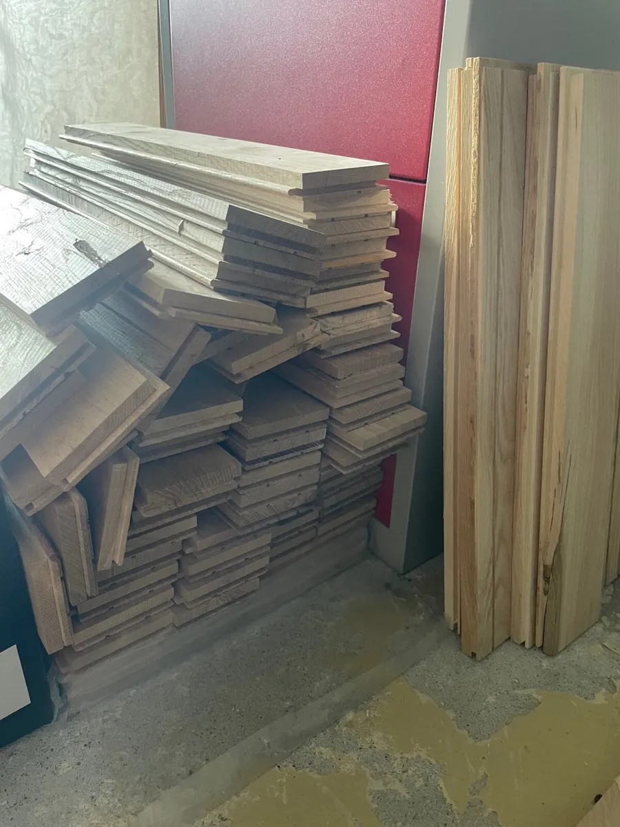 Oak parquet floor - Image 1
