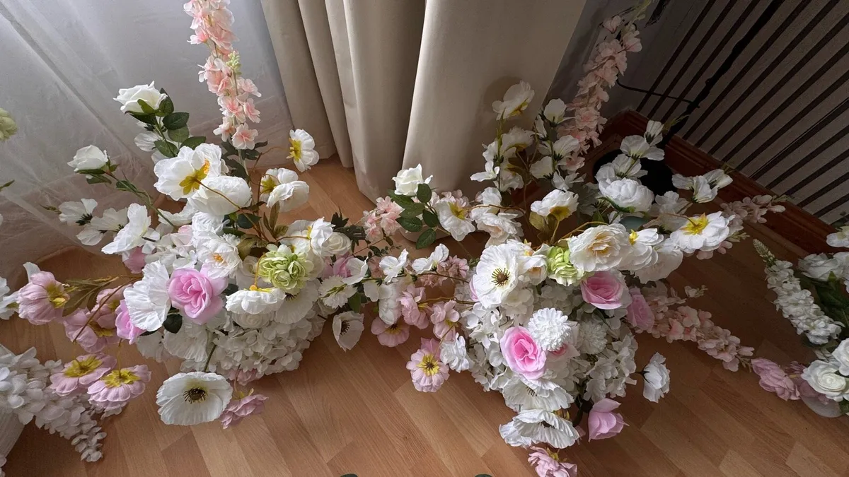 Artificial wedding flower decorations-complete set - Image 4