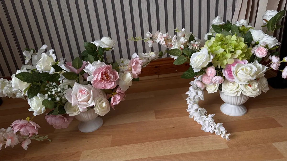 Artificial wedding flower decorations-complete set - Image 3