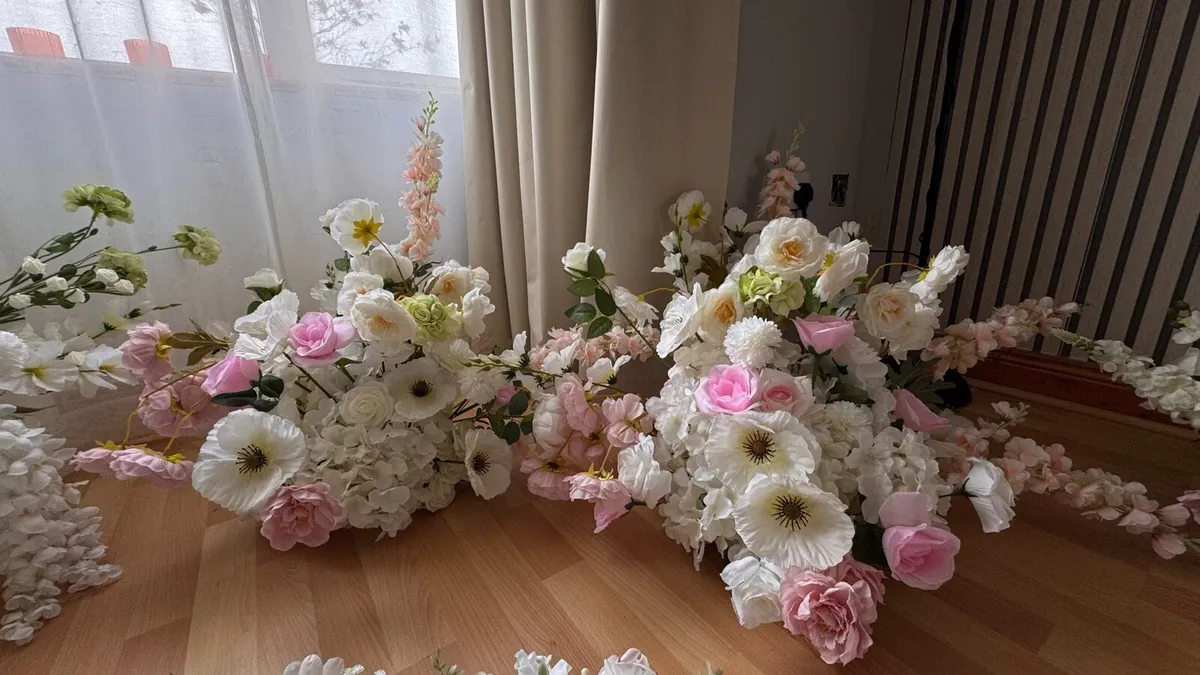 Artificial wedding flower decorations-complete set - Image 1