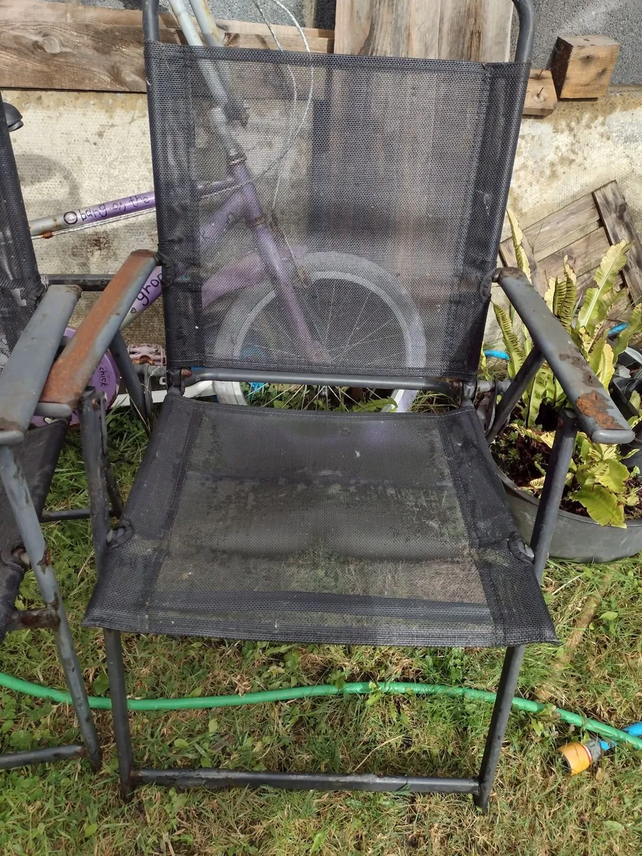 Heavy Foldup metal garden chairs - Image 2