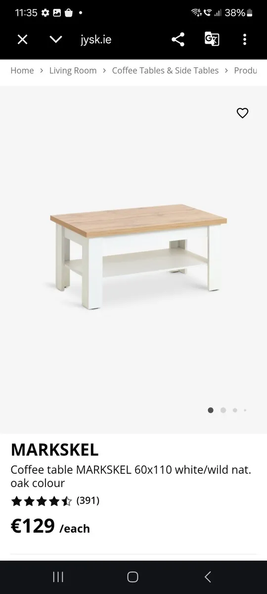 Jysk Coffee Table - Image 1