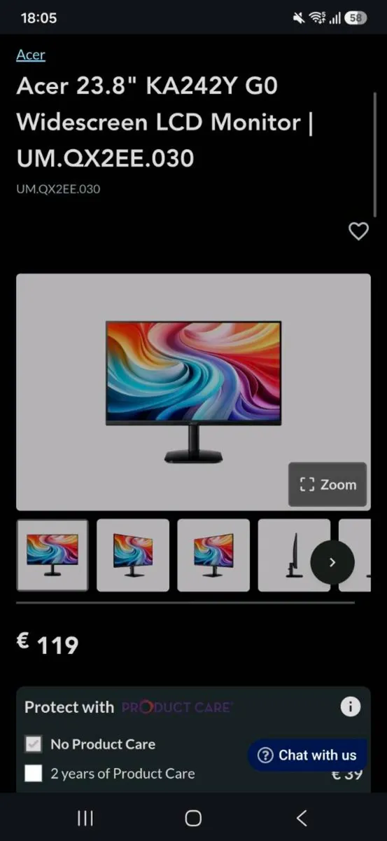 Acer 24" Monitor - Image 4