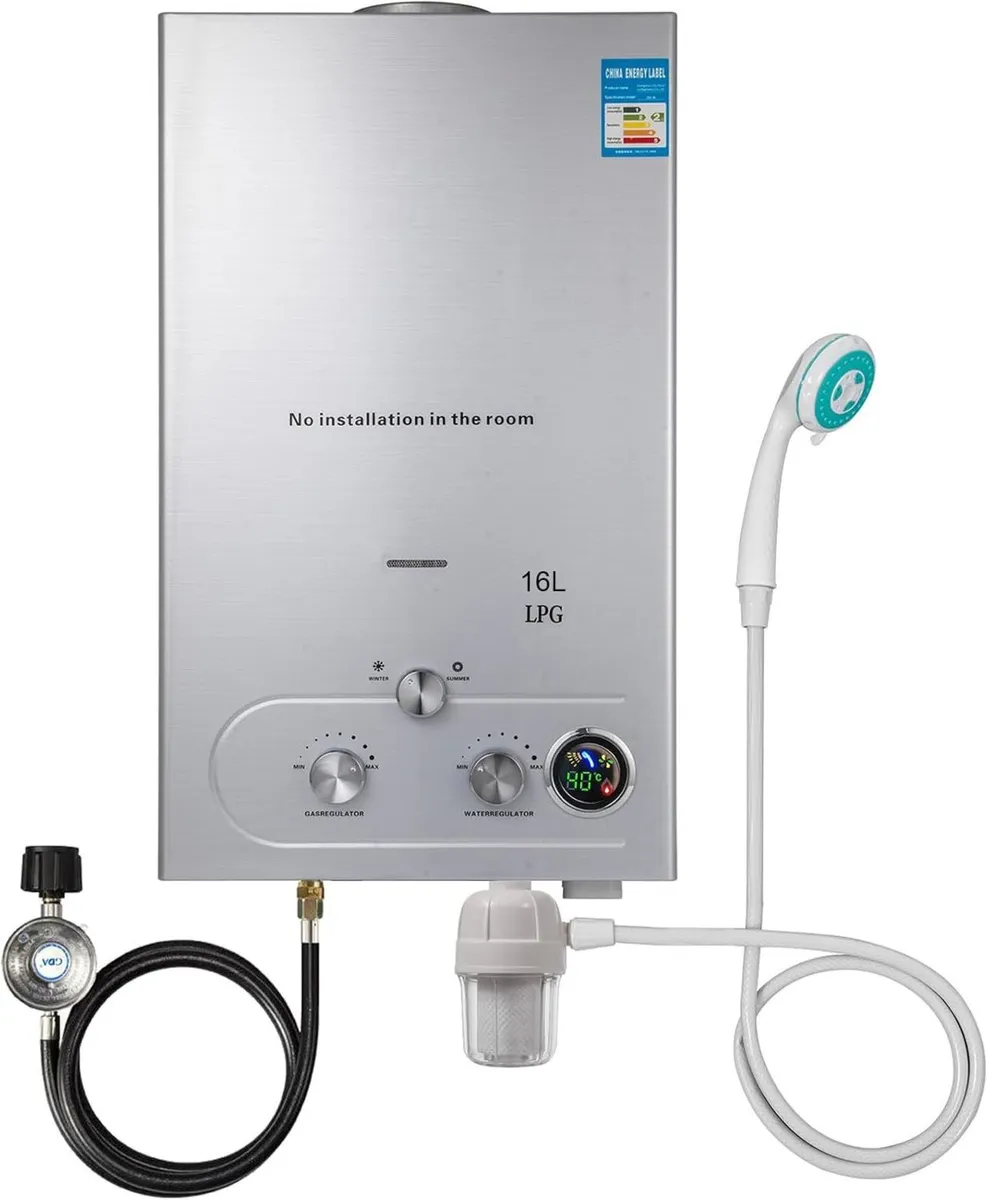 Gas Water Heater 16L LPG Instant Boiler 32KW - Image 3