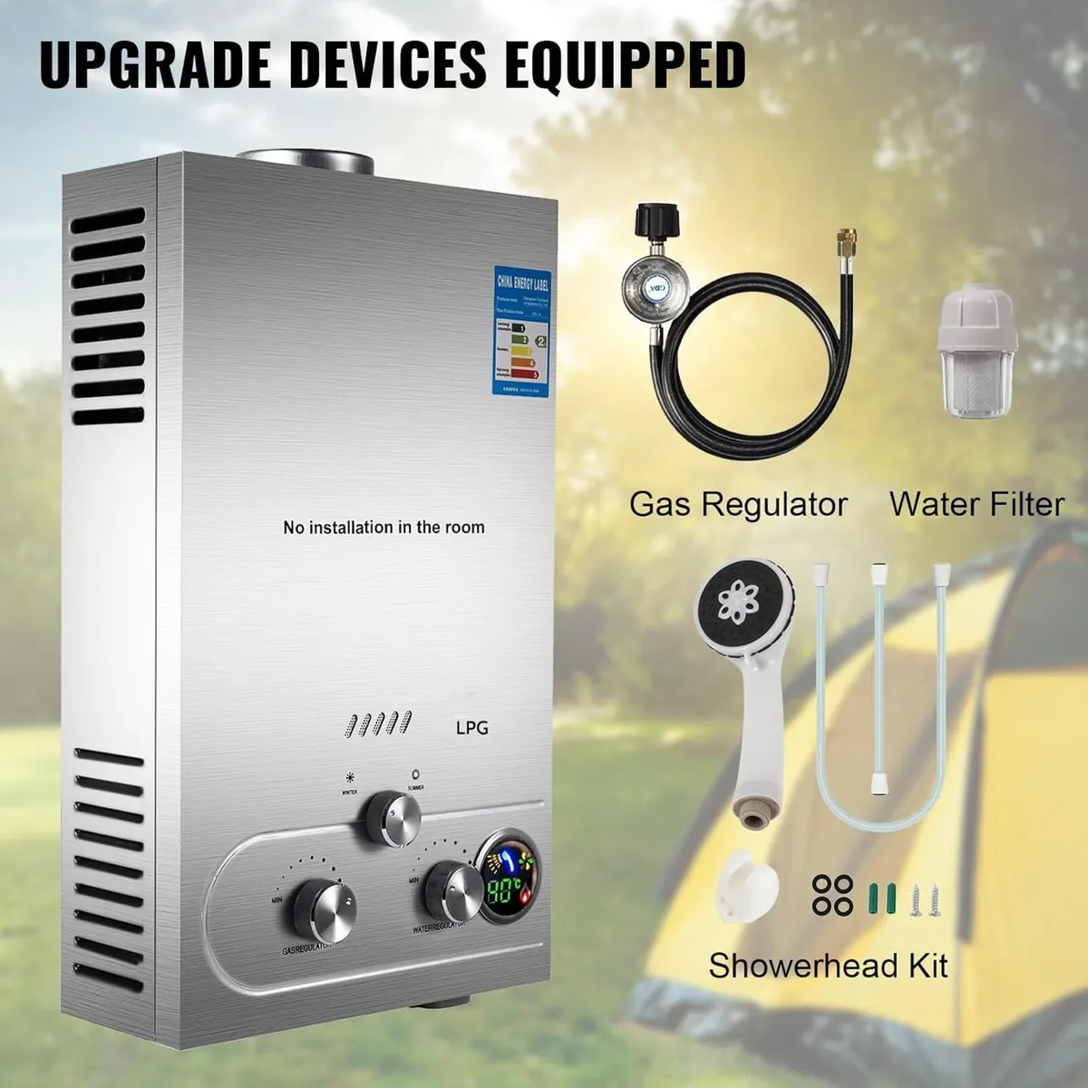 Gas Water Heater 16L LPG Instant Boiler 32KW - Image 4