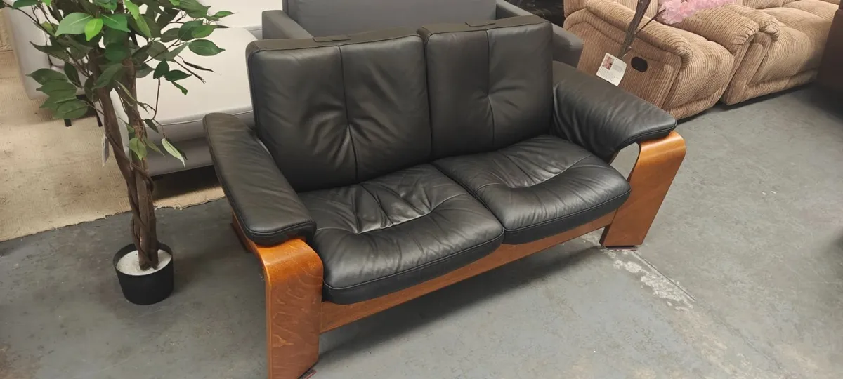 Ekornes Stressless 2 Seater Recliner Sofa - Image 3