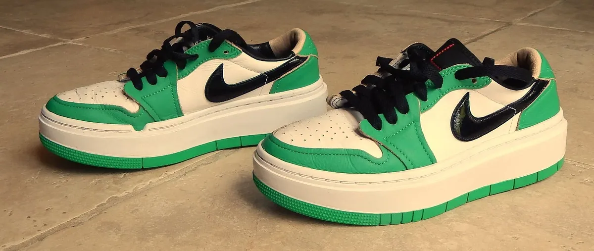 Ladies Air Jordan 1 Low SE Elevate in Lucky Green - Image 2