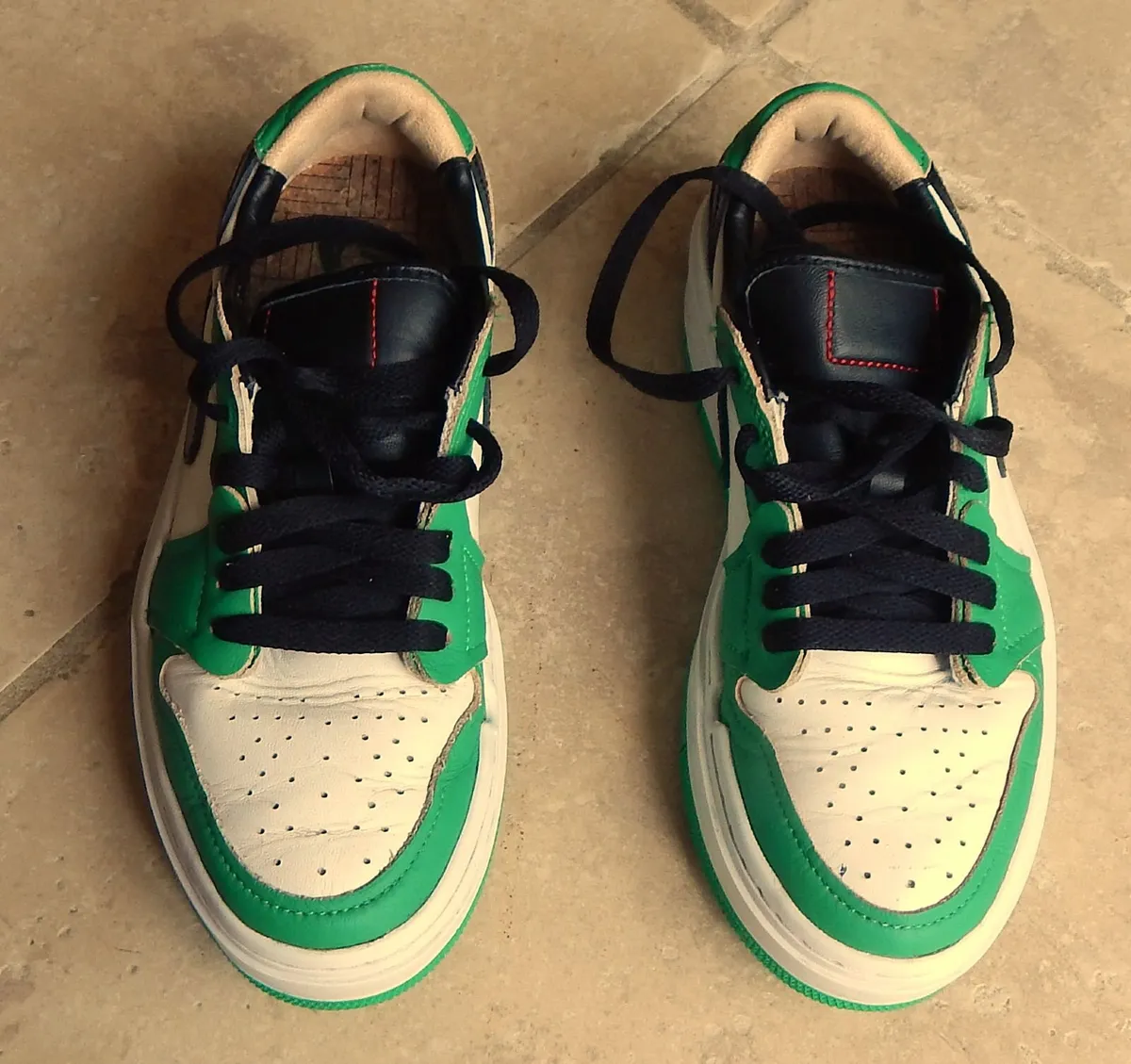 Ladies Air Jordan 1 Low SE Elevate in Lucky Green - Image 3