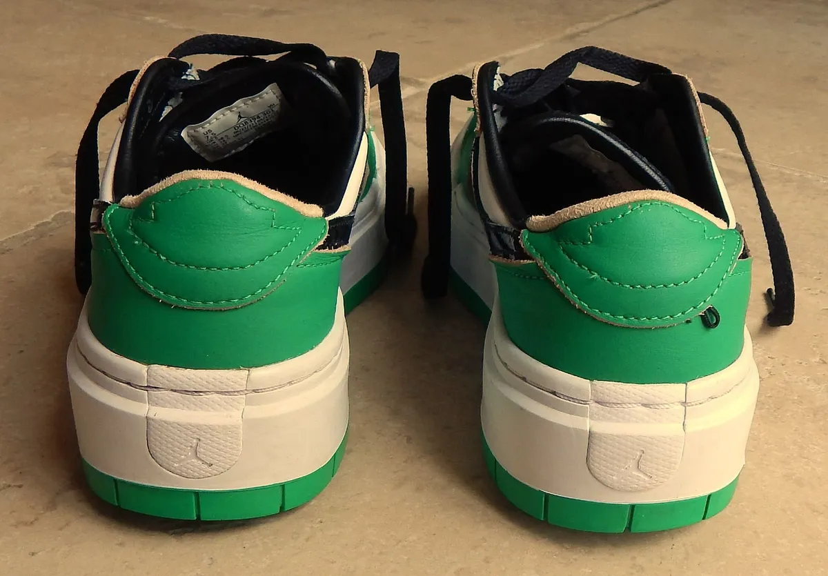 Ladies Air Jordan 1 Low SE Elevate in Lucky Green - Image 4