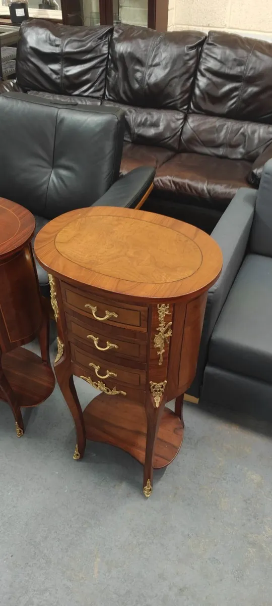 French Louis XVI Side Tables Marble - Image 4