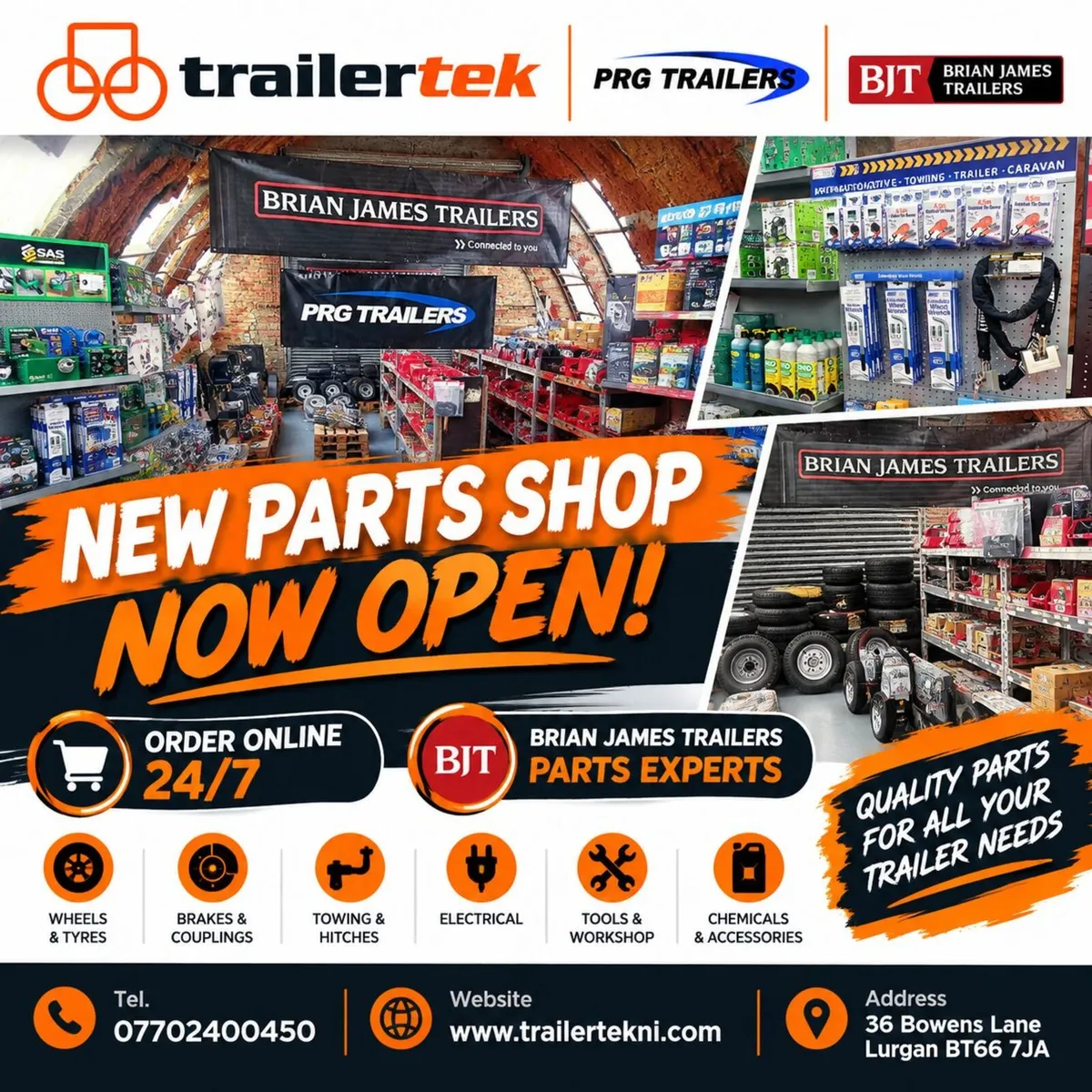 🚨HUGE SELECTION OF BRIAN JAMES TRAILER PARTS🚨 - Image 1