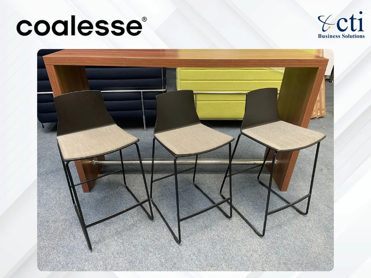 3 x Coalesse Office Stools - Grade A - Image 1