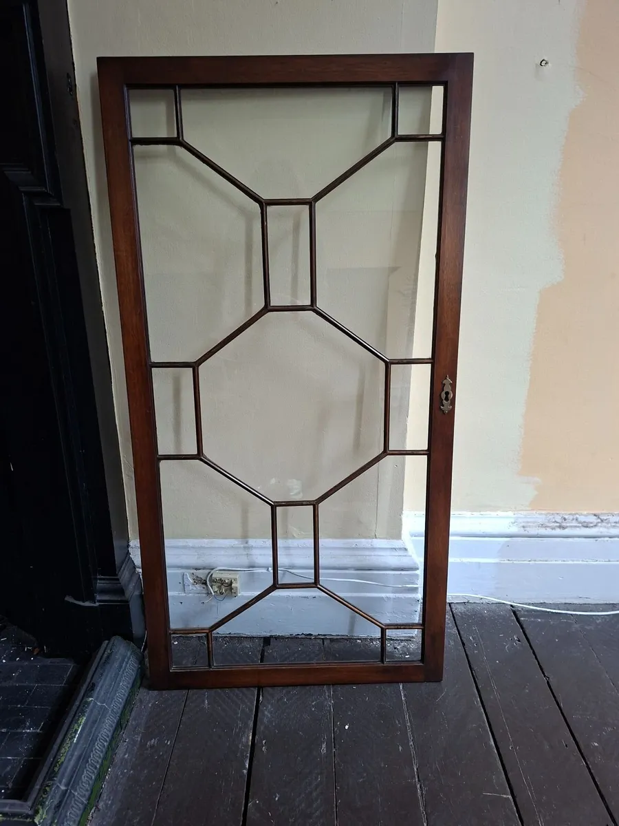 Large Antique Mahogany Bookcase/Display Cabinet - Image 2