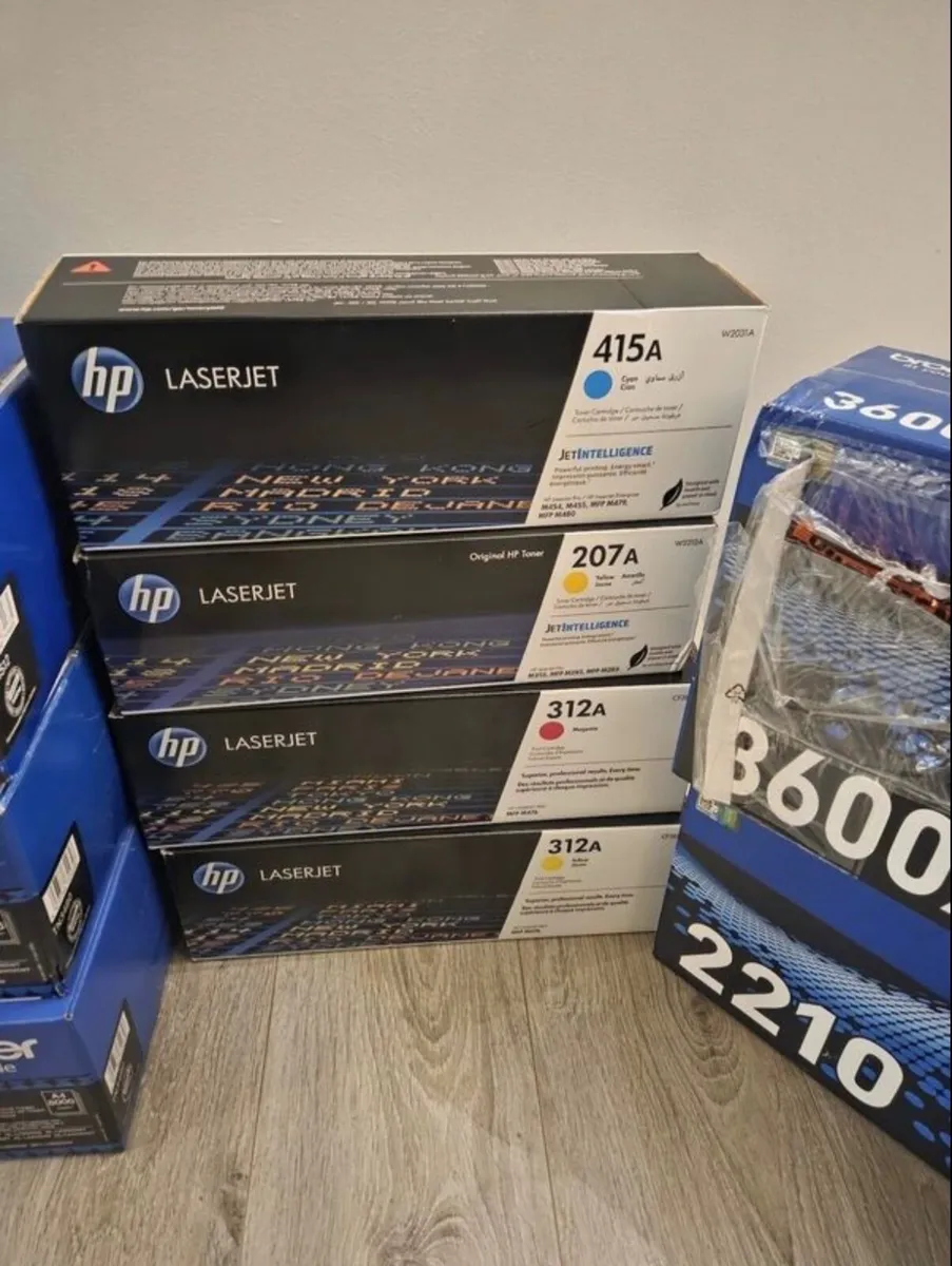 Printer Toners x 9 - HP & Brother - Image 2