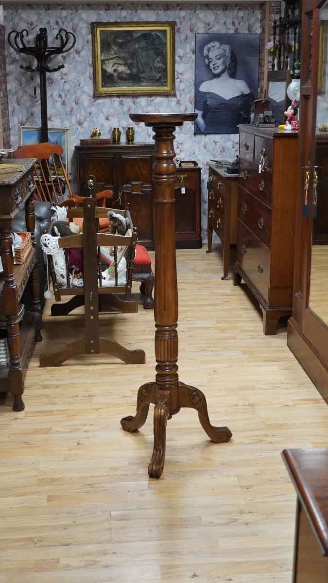 Mahogany Torchere / Plant Stand - Image 1