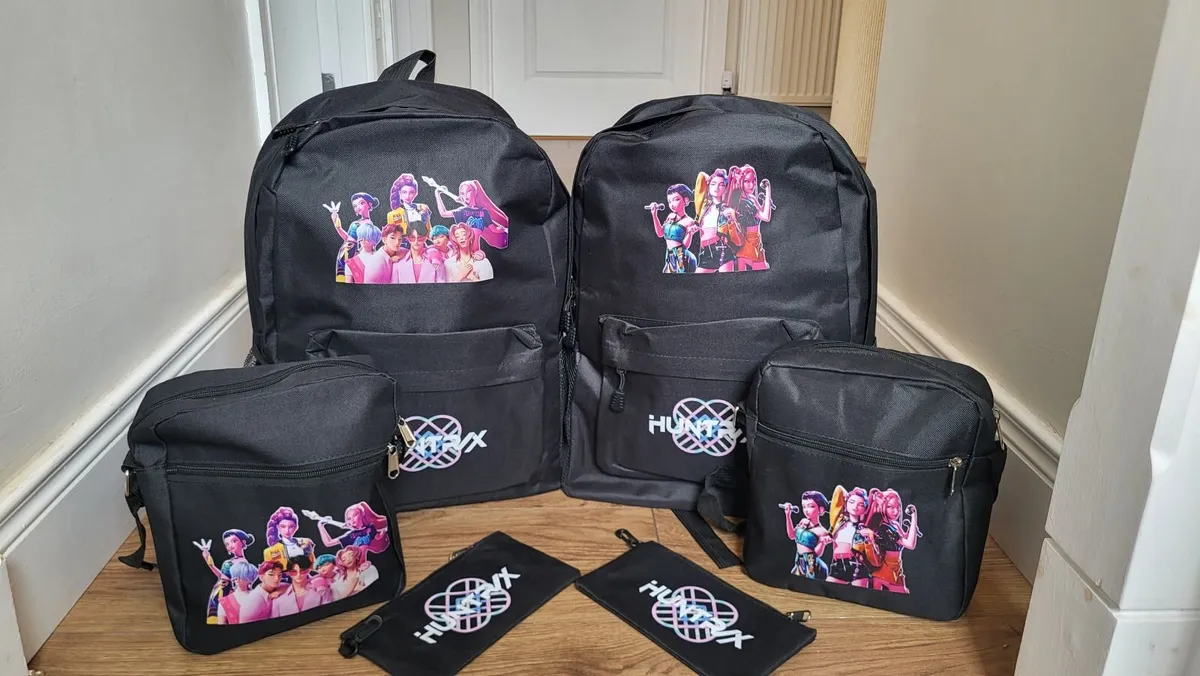 3 piece Schoolbag backpack set Kpop Demon hunters - Image 4