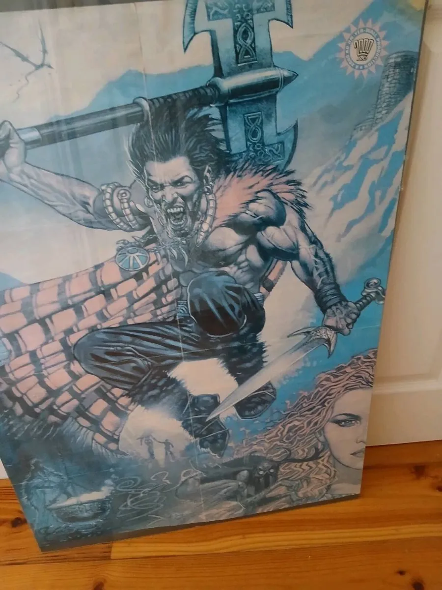 Vintage 2000 AD Sláine The Poster Prog Perspex - Image 1