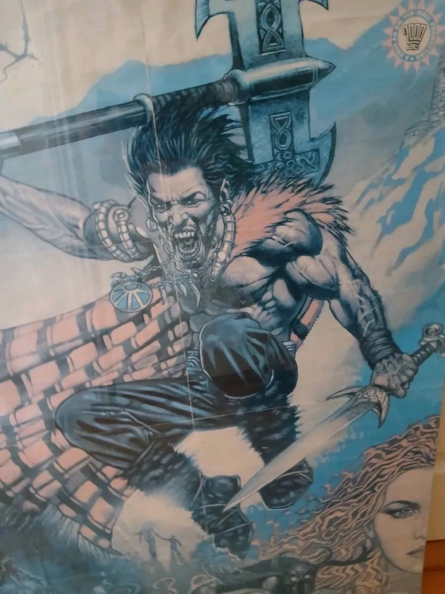 Vintage 2000 AD Sláine The Poster Prog Perspex - Image 3
