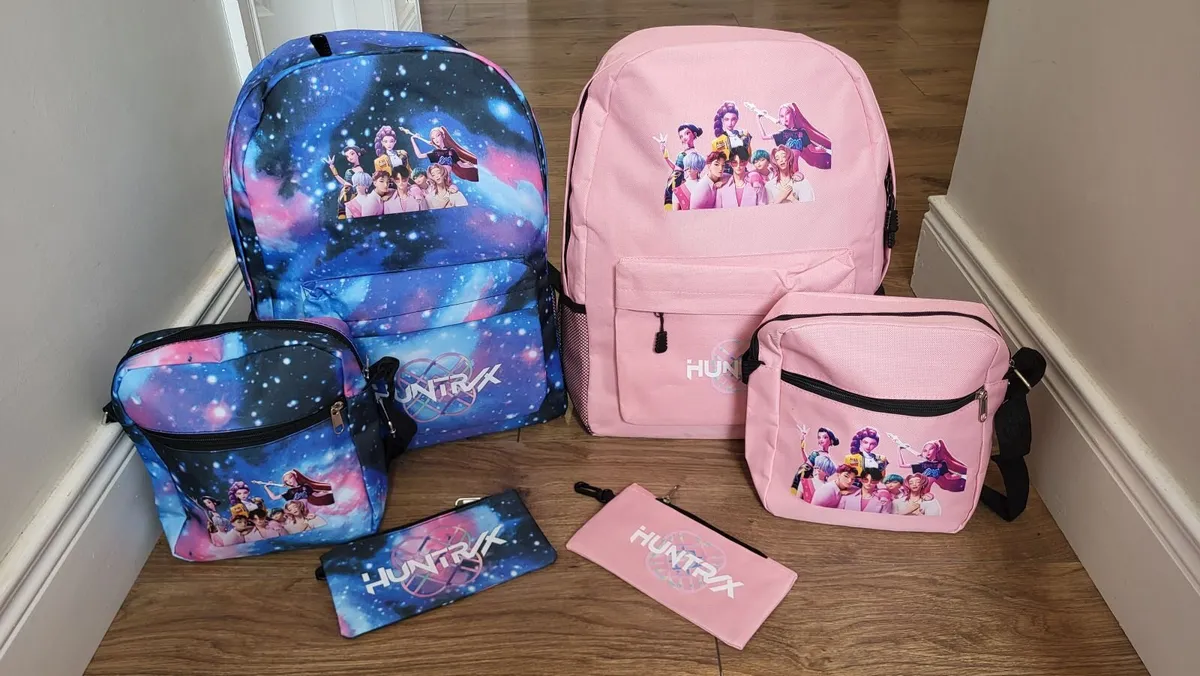 3 piece Schoolbag backpack set Kpop Demon hunters - Image 1