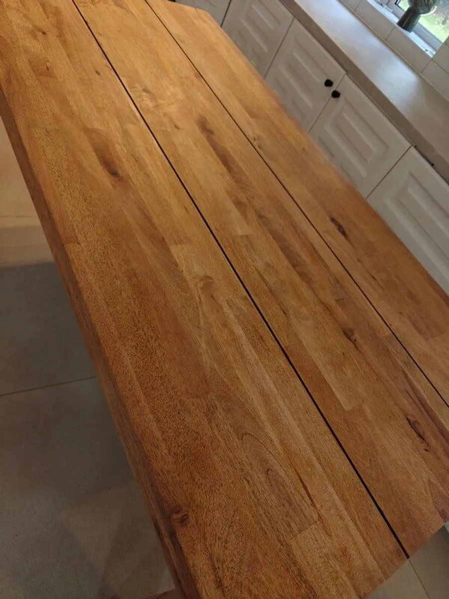 Solid Wood Dining Table  Harvey Norman  180 x 90 cm - Image 4