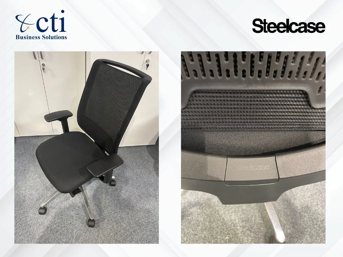 4 x Steelcase Reply Office Chairs - Pristine - Image 4