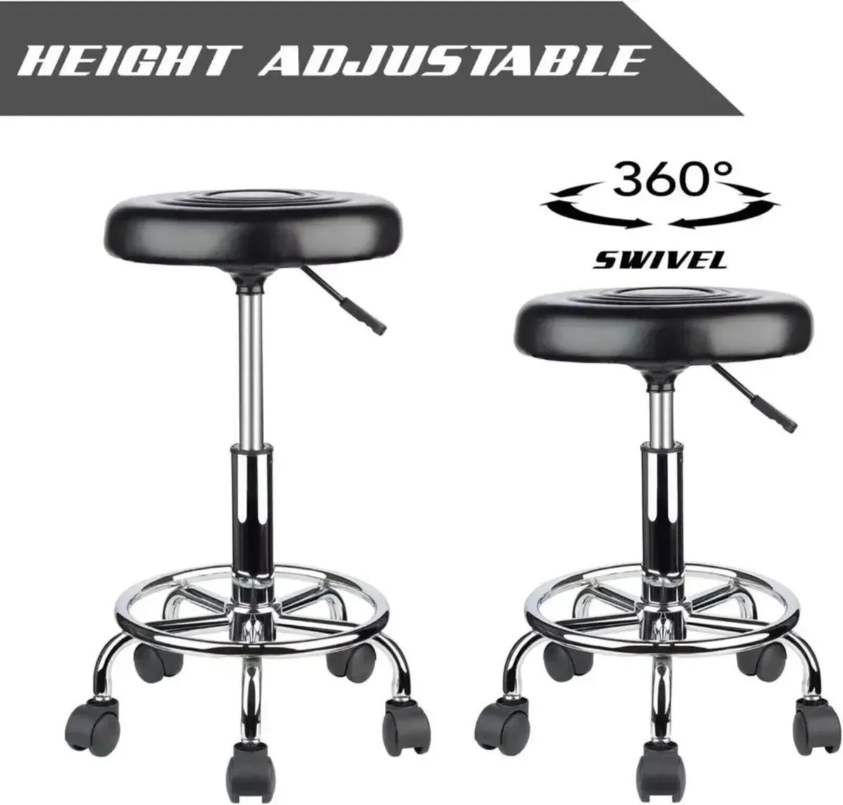 Ergonomic Swivel Chair Adjustable Height Stool - Image 3