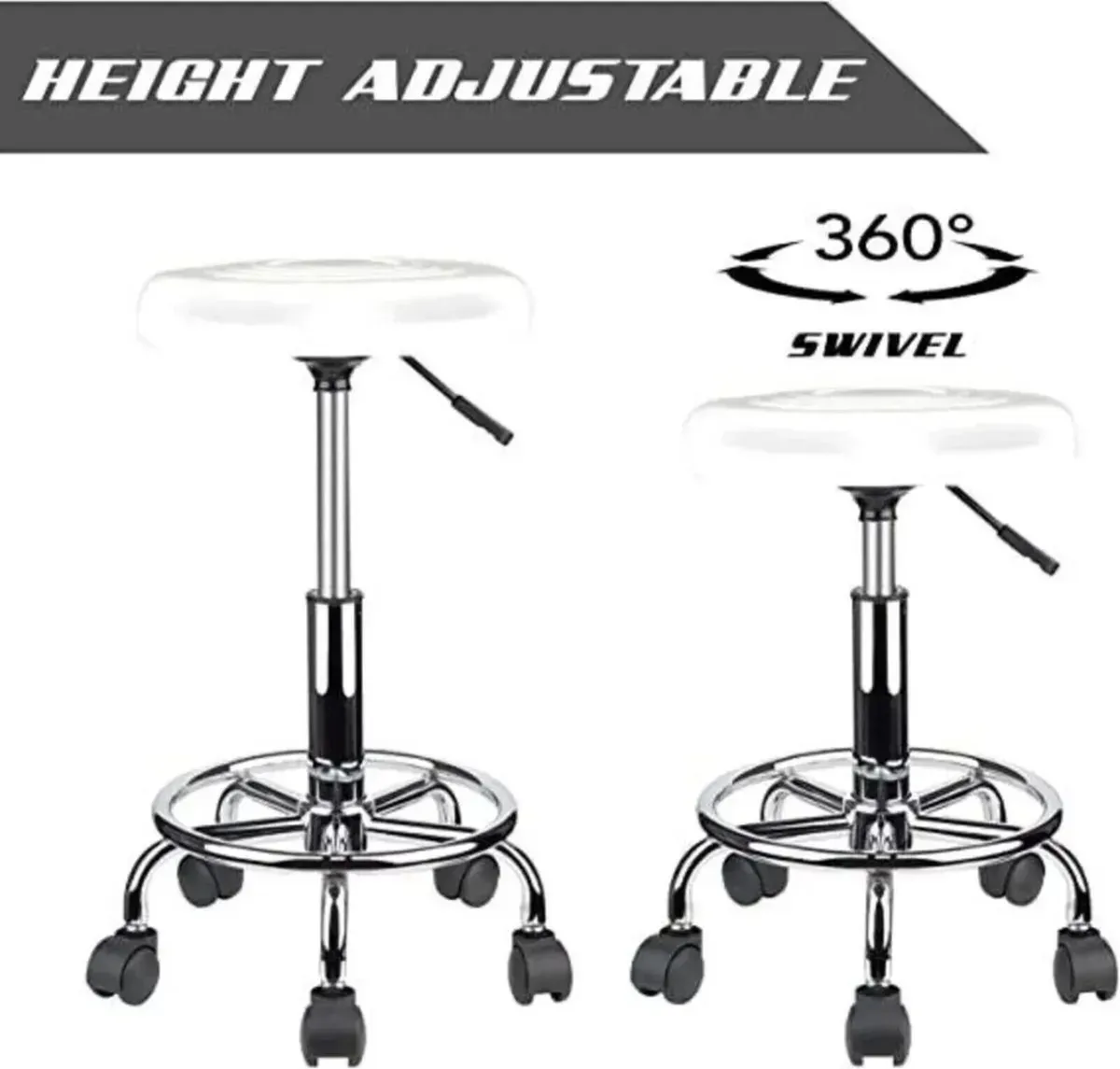 Ergonomic Swivel Chair Adjustable Height Stool - Image 4