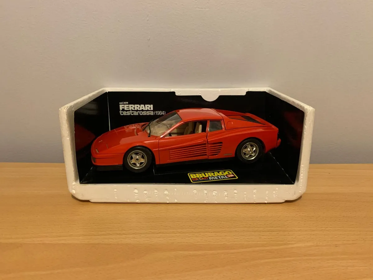 1984 Ferrari Testarossa 1/18 Burago Model Car - Image 2