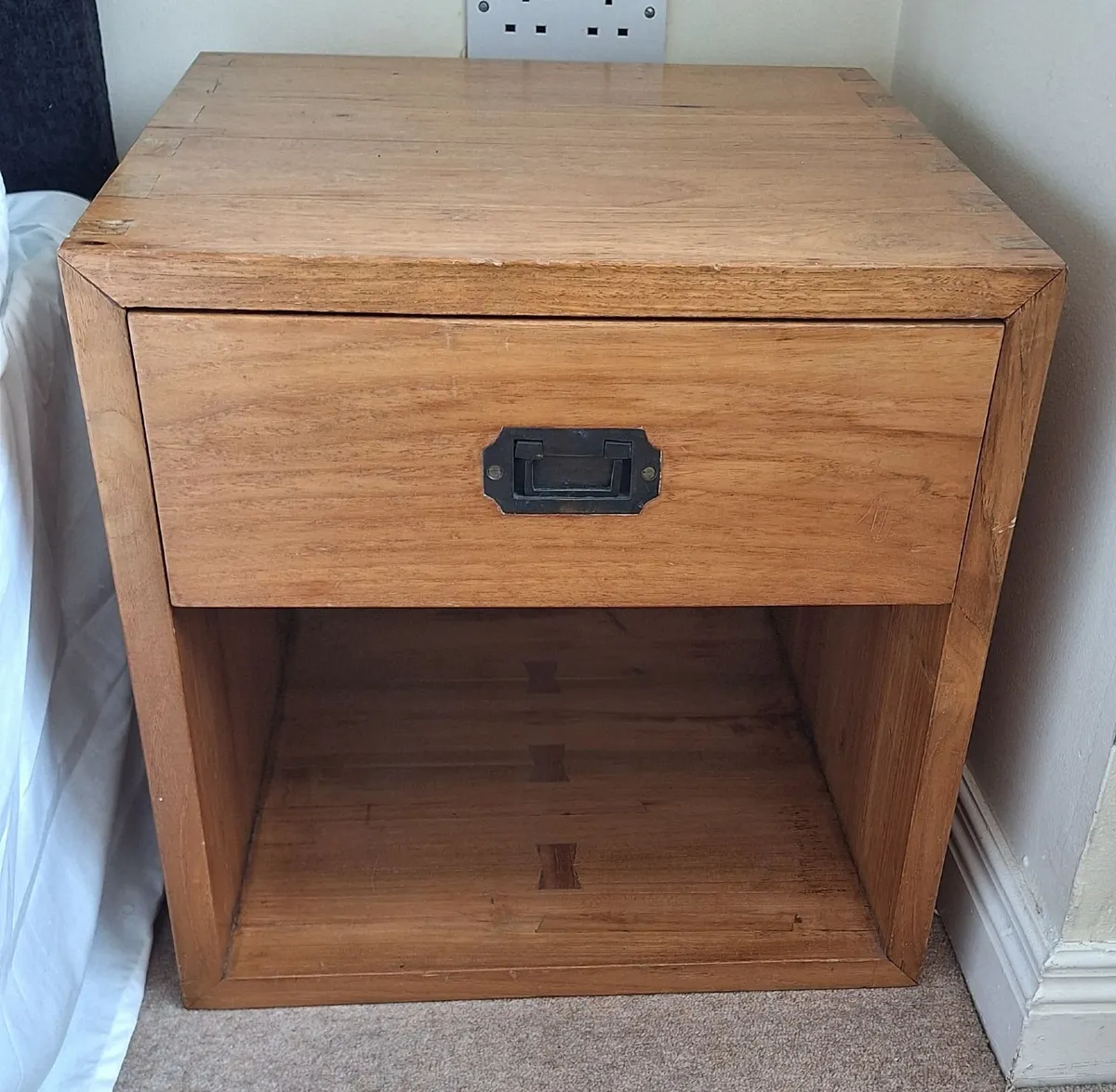 Bedside Table Wood - Image 1