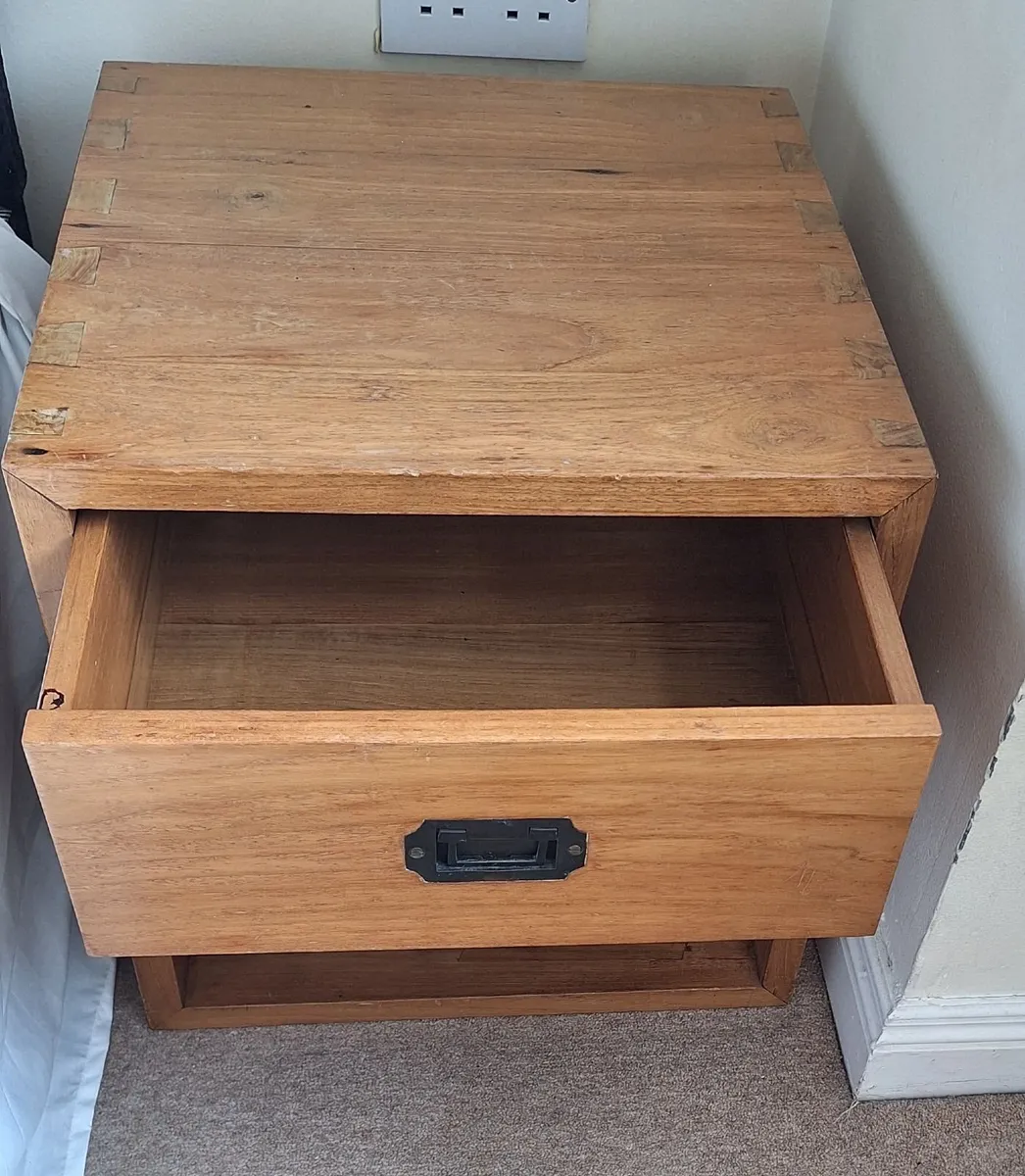 Bedside Table Wood - Image 2