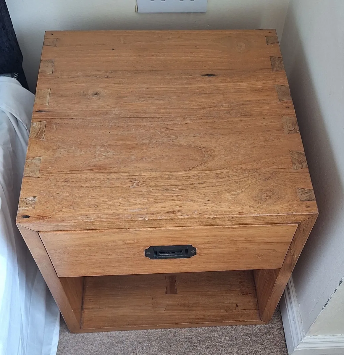 Bedside Table Wood - Image 3