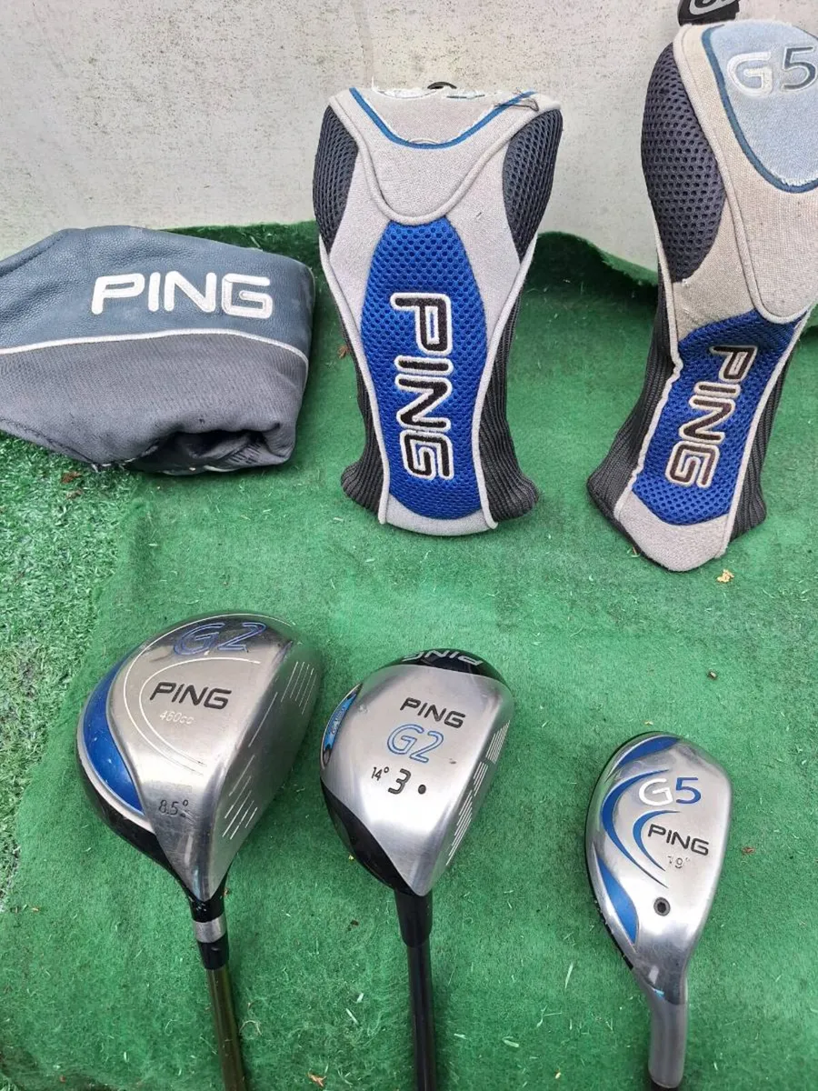 Golf clubs. Pin, full set and bag. - Image 4