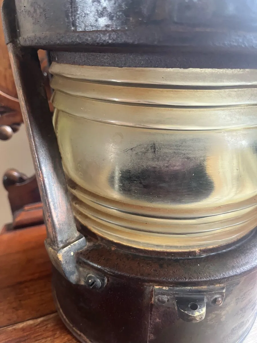 1942 Anderson & Gyde Ships Oil Lamp - Image 4