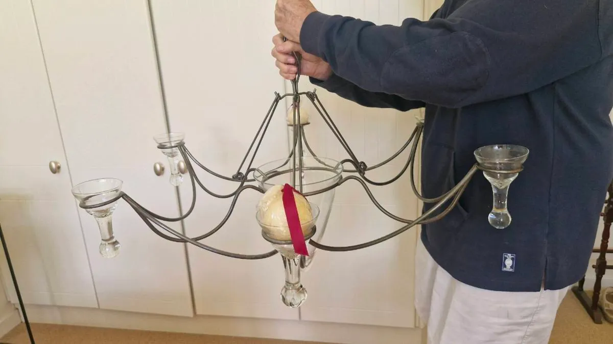 Wrought Iron Chandelier - Image 1