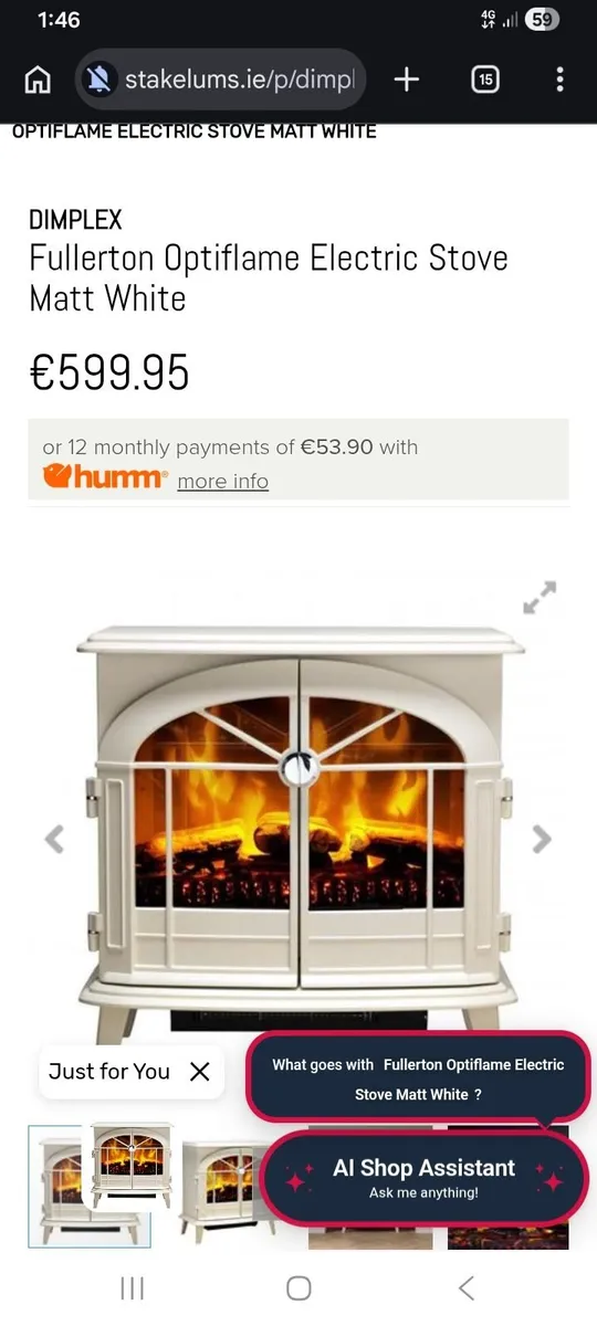 Dimplex stove - Image 2