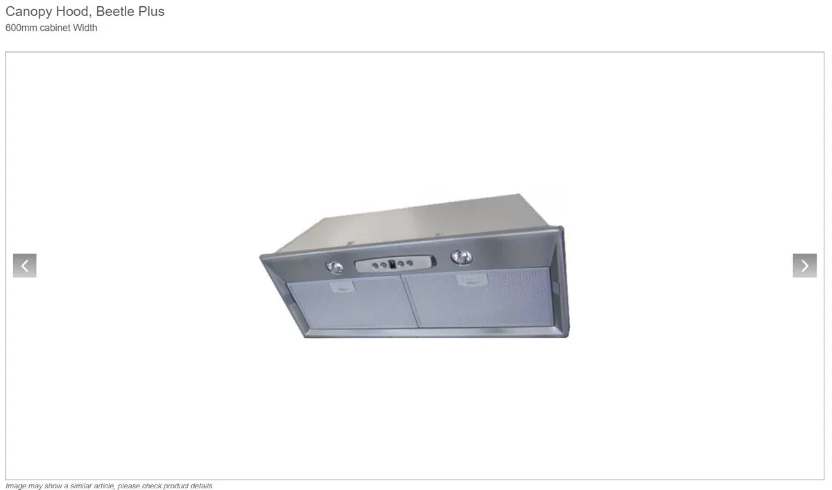 Brand New kitchen extractor fan canopy hood - Image 3